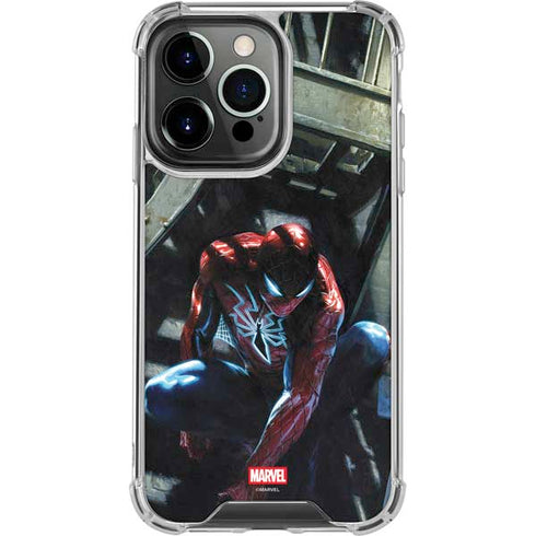 Marvel Spiderman New Suit Spiderman iPhone 14 Pro Clear Case